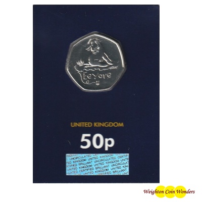 2022 BU 50p Coin (Card) - Eeyore